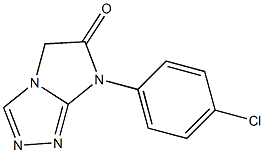 7-(4-Chlorophenyl)-7H-imidazo[2,1-c]-1,2,4-triazol-6(5H)-one Struktur