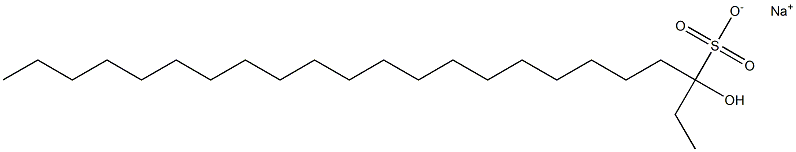 3-Hydroxytricosane-3-sulfonic acid sodium salt Struktur