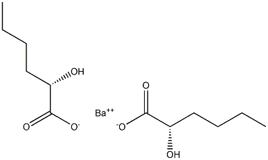 Bis[[S,(-)]-2-hydroxyhexanoic acid] barium salt Struktur