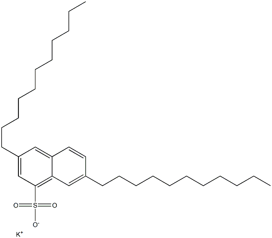 3,7-Diundecyl-1-naphthalenesulfonic acid potassium salt Struktur