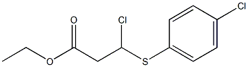 3-Chloro-3-(4-chlorophenylthio)propionic acid ethyl ester Struktur