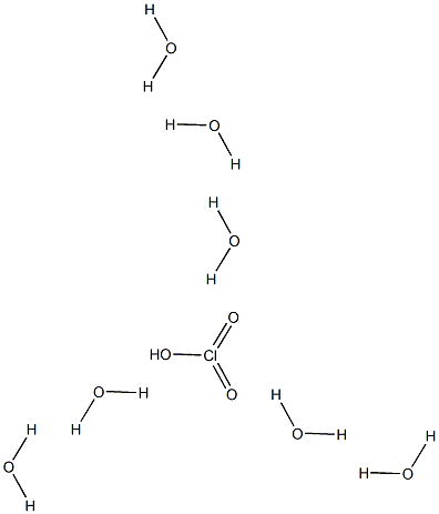 Chloric acid heptahydrate Struktur