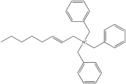 (2-Octenyl)tribenzylaminium Struktur