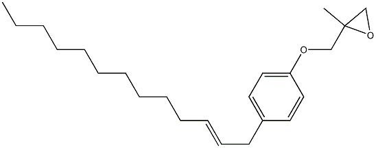 4-(2-Tridecenyl)phenyl 2-methylglycidyl ether Struktur