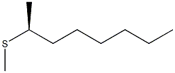 [S,(+)]-Methyl 1-methylheptyl sulfide Struktur