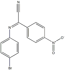 (4-Bromophenylimino)(4-nitrophenyl)acetonitrile Struktur