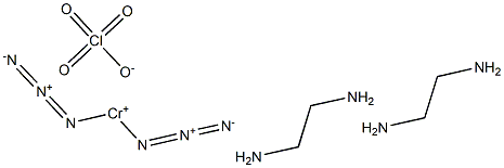 cis-Diazidobis(ethylenediamine)chromium(3+) perchlorate Struktur