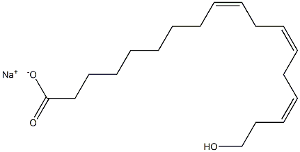 18-Hydroxylinoleic acid sodium salt Struktur