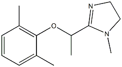 2-[1-(2,6-Dimethylphenyloxy)ethyl]-1-methyl-2-imidazoline Struktur