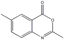 2-Methyl-6-methyl-4H-3,1-benzoxazin-4-one Struktur