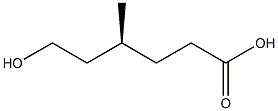 [S,(-)]-6-Hydroxy-4-methylhexanoic acid Struktur