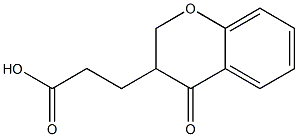 3,4-Dihydro-4-oxo-2H-1-benzopyran-3-propionic acid Struktur