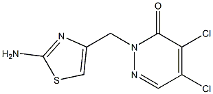 4,5-Dichloro-2-[(2-aminothiazol-4-yl)methyl]pyridazin-3(2H)-one Struktur