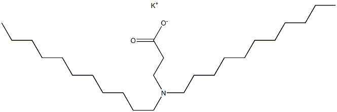 3-(Diundecylamino)propanoic acid potassium salt Struktur