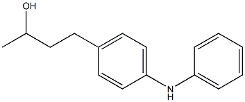 4-(3-Hydroxybutyl)phenylphenylamine Struktur