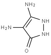 4,5-Diamino-1,2-dihydro-3H-pyrazol-3-one Struktur