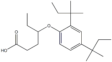 4-(2,4-Di-tert-pentylphenoxy)hexanoic acid Struktur