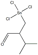 2-[(Trichlorostannyl)methyl]-3-methylbutanal Struktur