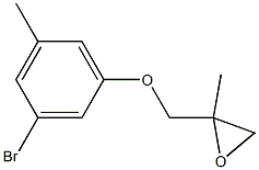 3-Bromo-5-methylphenyl 2-methylglycidyl ether Struktur