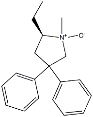 (5R)-3,3-Diphenyl-5-ethyl-1-methylpyrrolidine 1-oxide Struktur