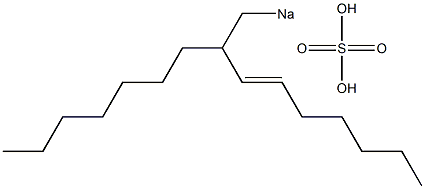 Sulfuric acid 2-heptyl-3-nonenyl=sodium ester salt Struktur