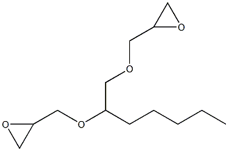 1,2-Bis(glycidyloxy)heptane Struktur