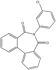 6-(3-Chlorophenyl)-5H-dibenz[c,e]azepine-5,7(6H)-dione Struktur