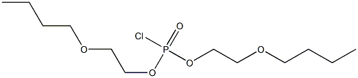 Chlorophosphonic acid bis(2-butoxyethyl) ester Struktur