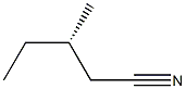 [S,(+)]-3-Methylvaleronitrile Struktur