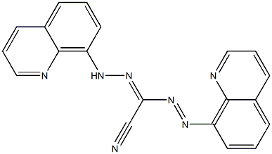 8-[2-[(Cyano)[(quinolin-8-yl)iminoamino]methylene]hydrazino]quinoline Struktur