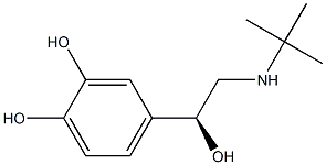 4-[(S)-2-(tert-Butylamino)-1-hydroxyethyl]-1,2-benzenediol Struktur