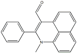 1-Methyl-2-phenyl-1H-benzo[de]quinoline-3-carbaldehyde Struktur