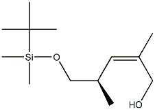 (2Z,4R)-5-[[(tert-Butyl)dimethylsilyl]oxy]-2,4-dimethyl-2-penten-1-ol Struktur