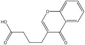 4-(4-Oxo-4H-1-benzopyran-3-yl)butyric acid Struktur