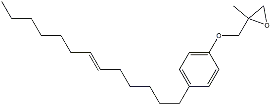 4-(6-Tridecenyl)phenyl 2-methylglycidyl ether Struktur