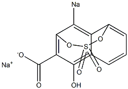 1-Hydroxy-4-sodiooxysulfonyloxy-2-naphthoic acid sodium salt Struktur