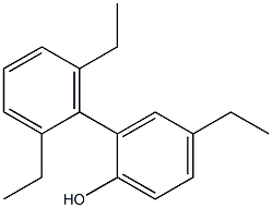 4-Ethyl-2-(2,6-diethylphenyl)phenol Struktur