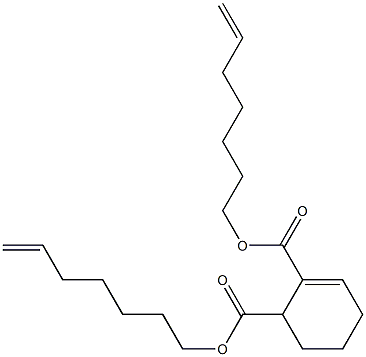 2-Cyclohexene-1,2-dicarboxylic acid bis(6-heptenyl) ester Struktur