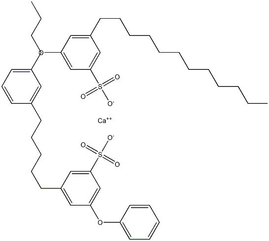 Bis(3-phenoxy-5-dodecylbenzenesulfonic acid)calcium salt Struktur