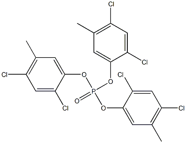 Phosphoric acid tris(2,4-dichloro-5-methylphenyl) ester Struktur