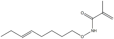 N-(5-Octenyloxy)methacrylamide Struktur