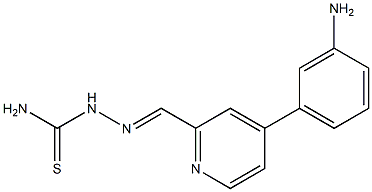 4-(3-Aminophenyl)pyridine-2-carbaldehyde thiosemicarbazone Struktur