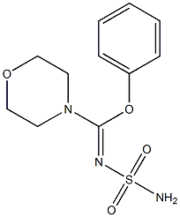 N-Sulfamoyl[phenoxy(morpholino)methan]imine Struktur