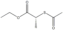 (R)-2-(Acetylthio)propionic acid ethyl ester Struktur