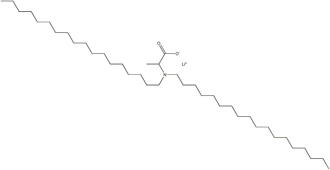 2-(Dioctadecylamino)propanoic acid lithium salt Struktur