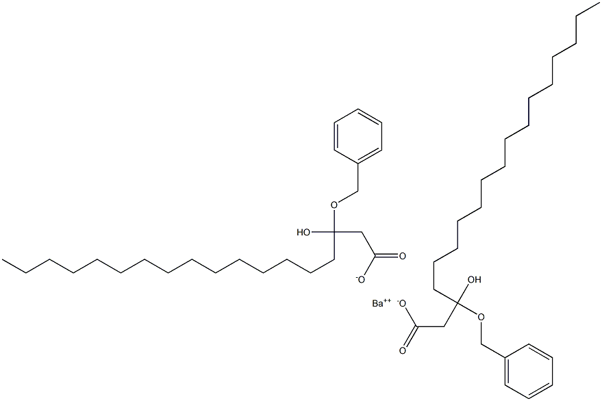 Bis(3-benzyloxy-3-hydroxystearic acid)barium salt Struktur