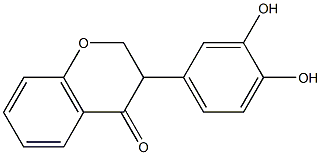 3-(3,4-Dihydroxyphenyl)chroman-4-one Struktur