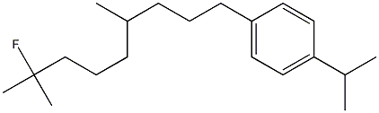 2-Fluoro-2,6-dimethyl-9-(4-isopropylphenyl)nonane Struktur