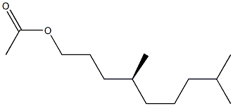 [S,(-)]-4,8-Dimethyl-1-nonanol acetate Struktur