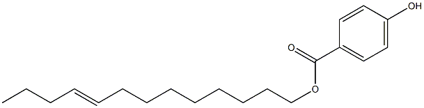 4-Hydroxybenzoic acid 9-tridecenyl ester Struktur